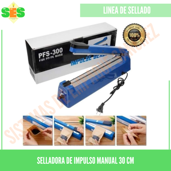 Selladora de impulso manual Ref. 30cm
