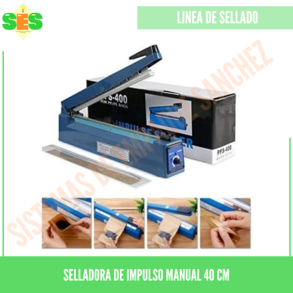 Selladora de impulso manual Ref.40cm